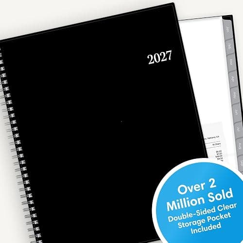 Blue Sky 2027 Weekly & Monthly Planner Calendar, 8.5"x11", Enterprise | January 2027 - December 2027, Flexible Cover, Durable Twin Wire Binding, Laminated Tabs, Storage Pocket thumbnail 6