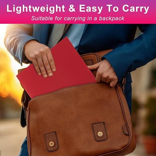 Aegero Plastic Folders with Pockets (7 Pack, Officewhite), Durable Heavy Duty File Folders with Business Card Slot, 2-Pocket Folder for Schoolwork & Office,Letter Size thumbnail 6