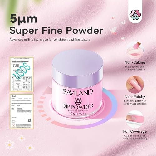 SAVILAND Dip Powder Nail Kit with Drill - 20 Colors Summer Neon Dip Nails Powder Starter Kit with Everything Dip Liquid Dipping System Base Top Coat Activator Manicure Art Salon DIY Christmas Gift thumbnail 6