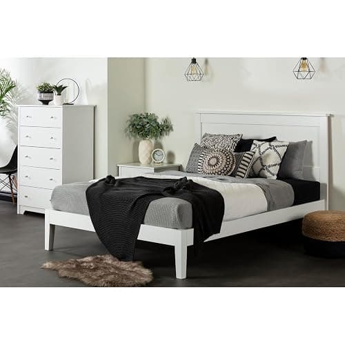 South Shore Vito Headboard Full/Queen , 54/60-Inch, Pure White thumbnail 2