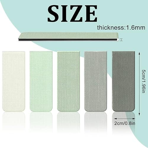 15 Pieces Bookmark, Magnetic Bookmarks for Women, Men, Book Lovers, Page Markers for Students Teachers Reading (Misty, Ocean, Emerald) thumbnail 3