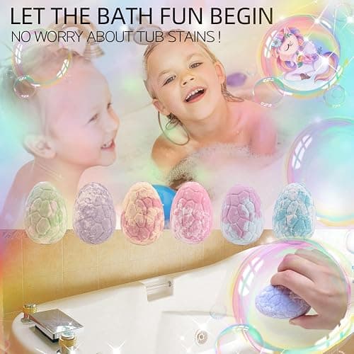 Bath Bombs for Kids with Toys Inside Bath Bombs for Girls with Surprise Inside Unicorn Bubble Bath Toys for Kids Ages 4-8 Gifts Girls Toys Age 4 5 6 7 8 Years Old Toddler Princess Birthday Gift thumbnail 5