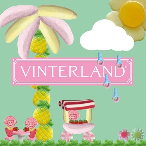 VINTERLAND - Fruity Swedish Candy Mix (1.2 Pounds) - Assorted Swedish Candy Sweet Mix - Red Strawberry Licorice - Yellow Bananas - Pink Mushrooms - Happy Flowers - Juicy Berries - Circus Pens, and more - Fruity Edition thumbnail 2