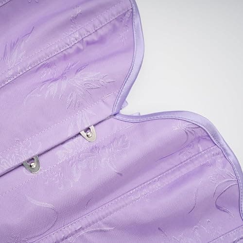 SHYMMUO Corset Tops for Women Overbust Lace Up Bustier with Front Busk Boned Renaissance Victorian Style Top thumbnail 4