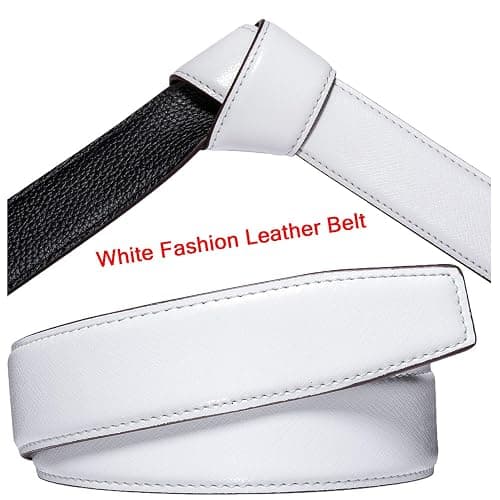 Dubulle Designer Mens Belts, Sliding Automatic Buckle Ratchet Dress Belt TOP Genuine Leather Strap Gifts thumbnail 4