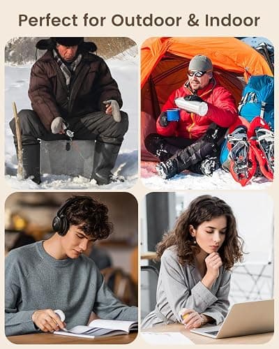 gabless Hand Warmers Rechargeable 2 Pack, Electric Handwarmers USB Hand Warmer Reusable with 3 Levels Heat, Portable Hand Heater Warm Gifts for Women Men, Outdoor Camping Golf Hunting Travel thumbnail 8