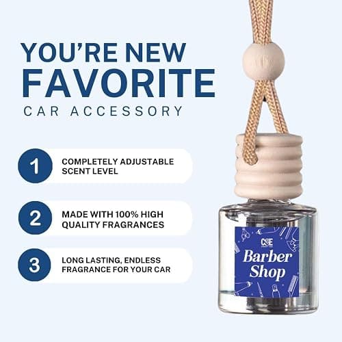 CANDECraftCo Car Air Hanging Fragrance Oil, Car Auto Freshener for Essential Oils, Scents Fragrance Aromatherapy Automobile Diffuser, Long Lasting (Cozy Cashmere) thumbnail 6