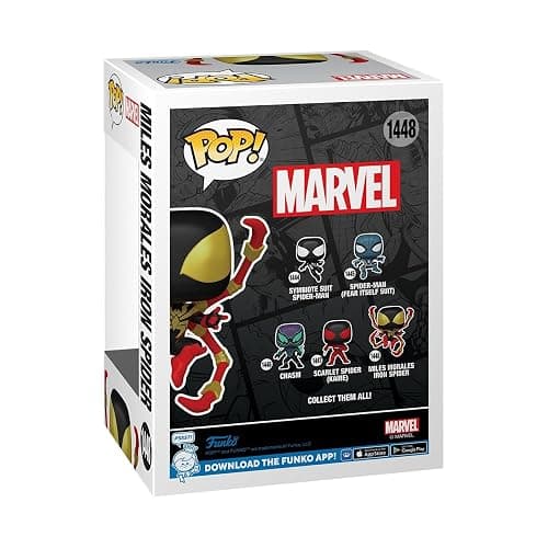 Funko POP Marvel: Spider-Man Comics - Miles Morales Iron Spider - 1/6 Odds for Rare Chase Variant - Marvel Comics - Collectable Vinyl Figure - Gift Idea - Official Merchandise - for Kids & Adults thumbnail 3