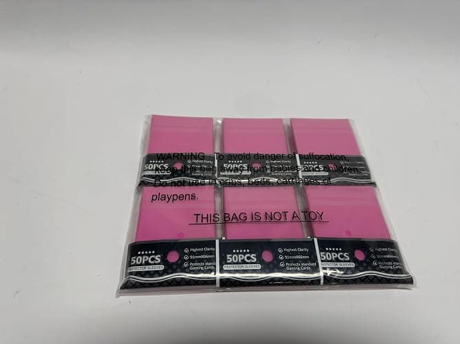 Pink Card Sleeves Fit for MTG, 300 Pieces Standard Card Sleeves for Trading Card Sports Cards Baseball Cards TCG Yugioh Magic(66x91mm), Affordable Sturdy and Nice Shuffling thumbnail 9