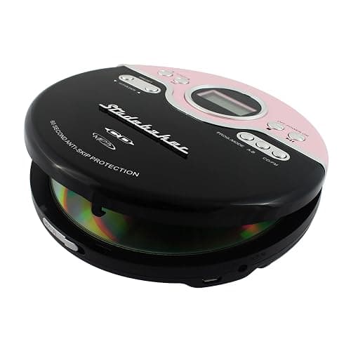 Studebaker SB3703PBB Joggable Personal CD/MP3 Player with Bookmark Feature and FM PLL Radio - Pink & Black thumbnail 3
