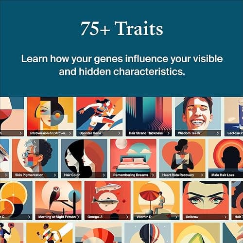 AncestryDNA + Traits Genetic Test Kit: Personalized Genetic Traits, DNA Ethnicity Test, Origins & Ethnicities, Complete DNA Test, Ancestry Reports thumbnail 4