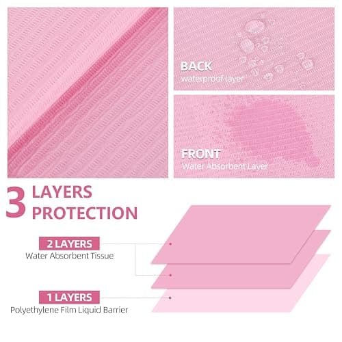 250Pcs Disposable Dental Bibs for Nail, Tattoo, Lash, Paper Towels, Napkins, 13" X 18" Fordable Nail Art Desk Mat for Nail Table, Tattoo Tray Covers thumbnail 3