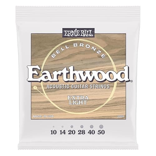 Ernie Ball Extra Light Earthwood Bell Bronze Acoustic Guitar Strings 10-50 - Image 1