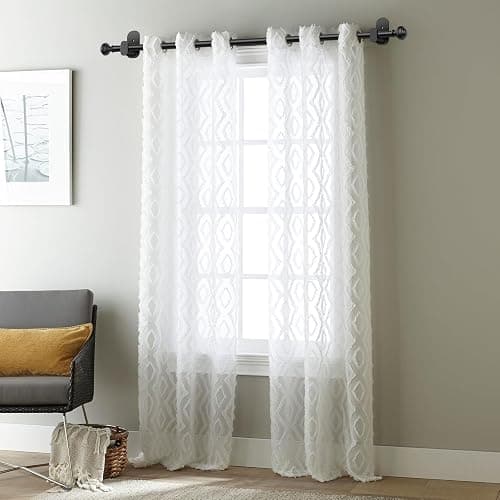 KAMANINA Curtain Rods No Drilling for Windows 32 to 86 Inches, 5/8 Inch Adjustable Renter Friendly Curain Rod with 3M Adhesive Brackets without Drilling, Black thumbnail 2
