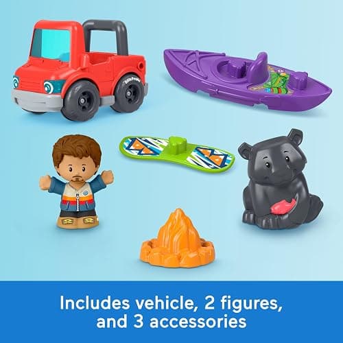 Fisher-Price Little People Ultimate Mountain Playset | 18-inch Tall, Fun Vehicle Play, 6 Pieces, Toddlers & Preschool Kids Ages 1+ Years thumbnail 5
