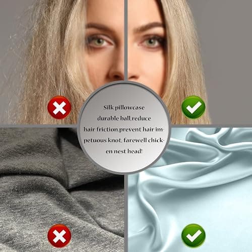 Mulberry Silk Pillowcase for Hair and Skin Standard Size 20"X 26" with Hidden Zipper Soft Breathable Smooth Cooling Pillow Covers for Sleeping(Haze Blue,1Pcs) thumbnail 5