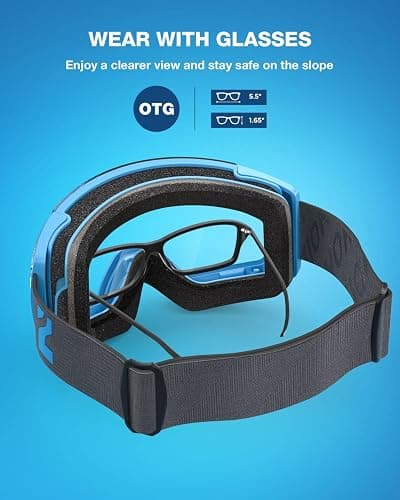 ZIONOR X4 Ski Goggles Magnetic Lens - Snowboard Goggles for Men Women Adult - Snow Goggles Anti-fog UV Protection thumbnail 6