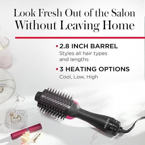 Revlon RVDR5222F One-Step Volumizer and Ionic Hair Dryer with Advanced Ionic Technology, Hot Air Brush, Less Frizz, 3 Heat/ 2 Speed Settings, Black thumbnail 2