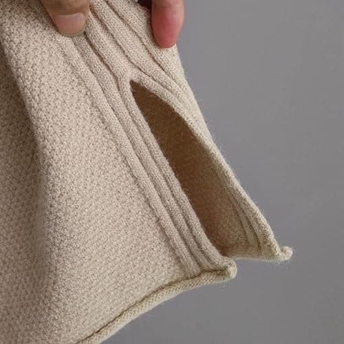 PAIDAXING Womens Oversized Knit Lounge Wear Sets 2 Piece Outfits Crew Neck Long Sleeve Sweater Tops with Wide Leg Drawstring Pants Cosy Knitwear Homewear Co Ord Sets for Women Elegant Tracksuit thumbnail 3