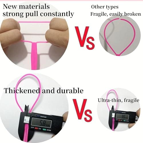 Aigee 6pcs Topsy Tail and Hair Loop Styling Tool Set - Ponytail Makers, French Braid Loops in Large and Small, Hair Pull Through Tools (Pink, Blue, Purple) for Women and Girls thumbnail 3
