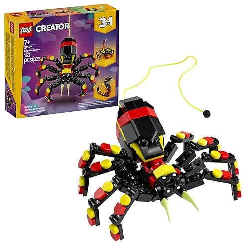 LEGO Creator 3 in 1 Wild Animals Surprising Spider Toy - Building Toy with 3 Build Options, Spider, Scorpion, or Snake - Animal Figures for Kids, Boys & Girls, Ages 7+ - Gift Idea for Birthday - 31159 - Image 1