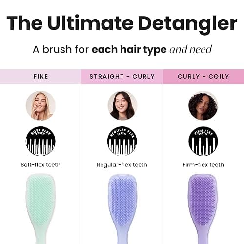 Tangle Teezer Ultimate Detangler Brush for Wet & Dry Hair, Eliminates Knots & Reduces Breakage for All Hair Types, Sweet Lavender thumbnail 8