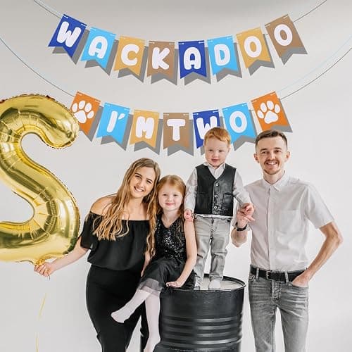 Wackadoo I’m Two Birthday Banner thumbnail 7