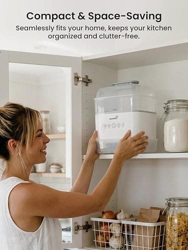 Grownsy Space Saving Baby Bottle Sterilizer and Dryer with Travel Set thumbnail 3