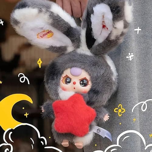 Fesuphy Baby Three Blind Box Plush, Baby Three Lily Rabbit Town V3 Series, Cute Vinyl Plush Blind Box Doll, Kawaii Collectible Toys Figure Mystery Box for Gifts, Single Box (1 of 9 Possible Styles) thumbnail 5