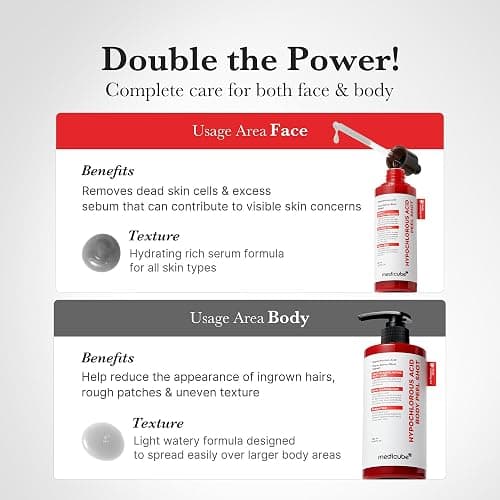 medicube Body Peel Shot with Hypochlorous Acid | Gentle Body Exfoliating for Dead Skin Cells & Uneven Texture - Rice Extract, Panthenol for Hydrating & Smoothing, 9.46 fl.oz thumbnail 7