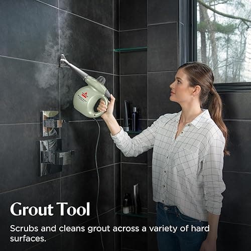 BISSELL® Steam Shot™ OmniReach handheld portable steam cleaner for tile, grout, windows, bathrooms, kitchens, fabric steaming tool thumbnail 7