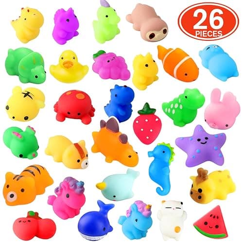 nobasco Squishies, 26 Pack Mochi Squishy Toys - Kawaii Cat Squishys Slow Rising Animals - Party Favors, Goodie Bag, Birthday Gifts, Mini Squishies Stress Reliever Toy thumbnail 4