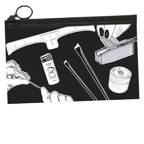 Eyebrow Mapping Kit with 30m White Mapping String, 15g White Brow Paste, 2 Eyebrow Brush Set, Microblading Pencil for Outlining, Pencil Shaper and Blades, 20 Brow Ruler Stencils + Instructions thumbnail 6