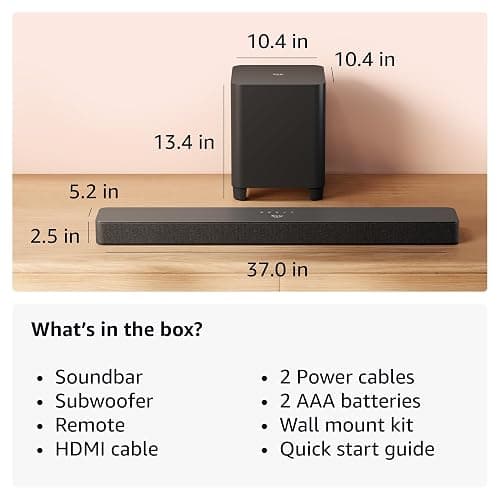 Amazon Fire TV Soundbar Plus with subwoofer (newest model), 3.1 channel, Dolby Atmos, DTS:X, clear dialogue thumbnail 6