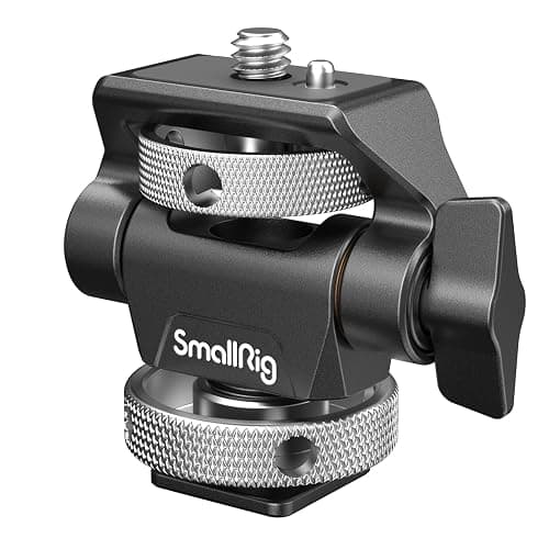 (Mise à Niveau) SMALLRIG Support de Moniteur avec Cold Shoe, Réglable Pivotant à 360° et Inclinable à 180° avec Goupilles de Positionnement Rebondissantes pour Moniteurs 5" et 7" - 2905B - Image 1