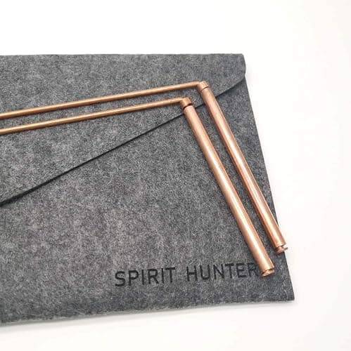 Spirit Hunter 99.9% Copper Dowsing Rod- 2PCS Divining Rods with Bag - Detect Gold, Water, Ghost Hunting etc. thumbnail 3