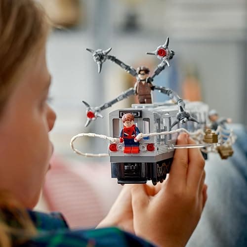 LEGO Marvel Spider-Man vs. Doc Ock Subway Train Scene - Action Figures Kids Toy - Spider-Man Building Toy for Boys & Girls, Ages 9+ - Marvel Collectible with 4 Minifigures - Birthday Gift Idea- 76321 thumbnail 2