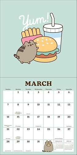 Pusheen 2027 Wall Calendar with Stickers thumbnail 4