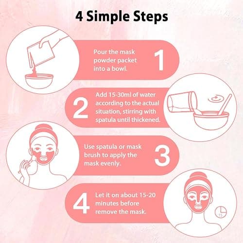 Pjordo Jelly Masks Set for Facials Professional Spa,10 Pack Jelly Mask Powder with Mixing Bowl Set, Peel Off Hydrojelly Mask for Hydrating, Nourishing & Soothing, Valentines Day Gifts for Women thumbnail 6