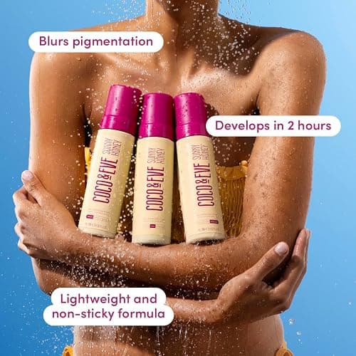 Coco & Eve Sunny Honey Bali Bronzing Self Tanner Mousse - (Ultra Dark) All Natural Sunless Tanning Instant Lotion with Bronzer and Skin Moisturizer (6.7 fl oz) thumbnail 5