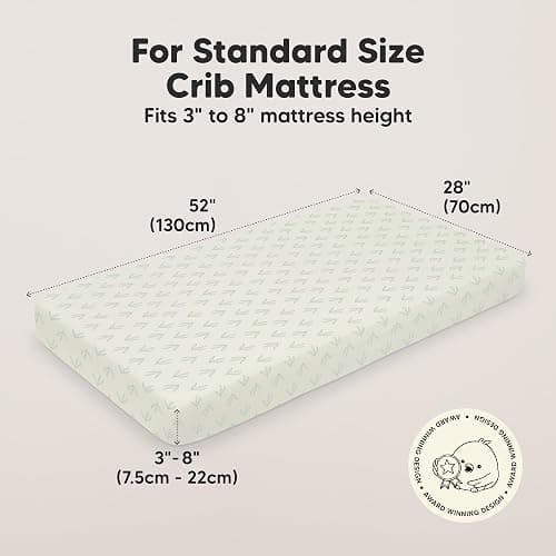 2-pk Organic Cotton Crib Sheets  thumbnail 2