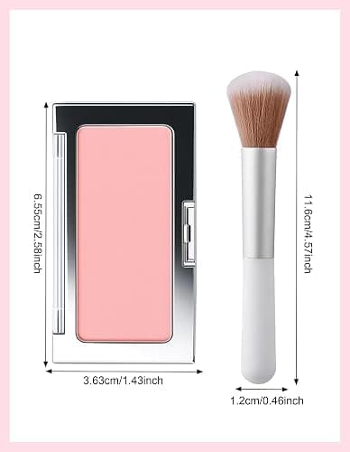 Erinde Nude Pink Matte Blush Powder, Long-Lasting Buildable Color Blush for Cheeks and Face, Lightweight Smooth Formula, Flattering for All Skin Tones, Natural Everyday Makeup Essential,#4 thumbnail 7