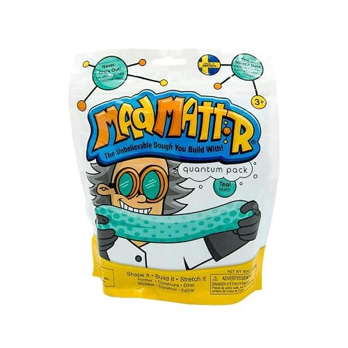 Mad Mattr is The Addictive, Super-Soft, and Satisfying Dough-Like Material That Shapes and molds Easily and Never Dries Out (Teal, 10oz) - Teal - 10oz thumbnail 3