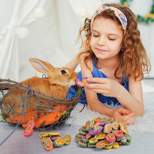 KATUMO Rabbit Chew Toys, Timothy Grass Treats Small Animal Molar Toys for Guinea Pig Hamster Bunny Chinchilla Gerbil, 150g / 5oz thumbnail 4