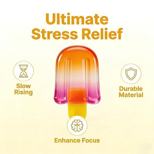 Ice Cream Squeeze Squishy - Summer Sensory Stress Relief, Decompression Venting Toy, Easter Basket Stuffers Party Favors for Anxiety Relief Everyone (#A) thumbnail 3