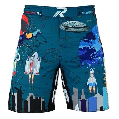 ROAR-INT MMA Rash Guard & BJJ Shorts Set Kids Fight Training Grappling Wear Jiu Jitsu Gi Trunks Outfit Set thumbnail 5