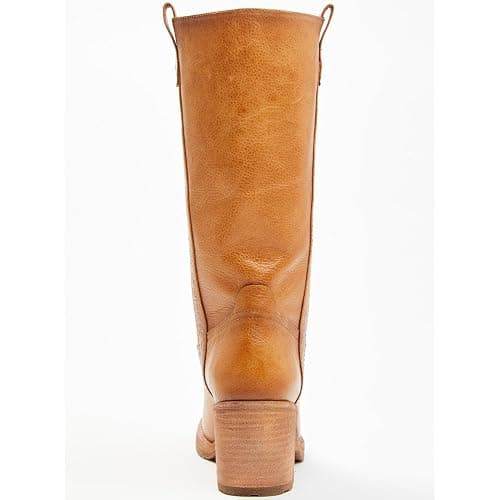GRPCCJZ Mid Calf Banana Boots for Women Chunky Block Heel Knee High Boots Pull on Round Toe Riding Boots Dressy Fall Winter Boots thumbnail 5