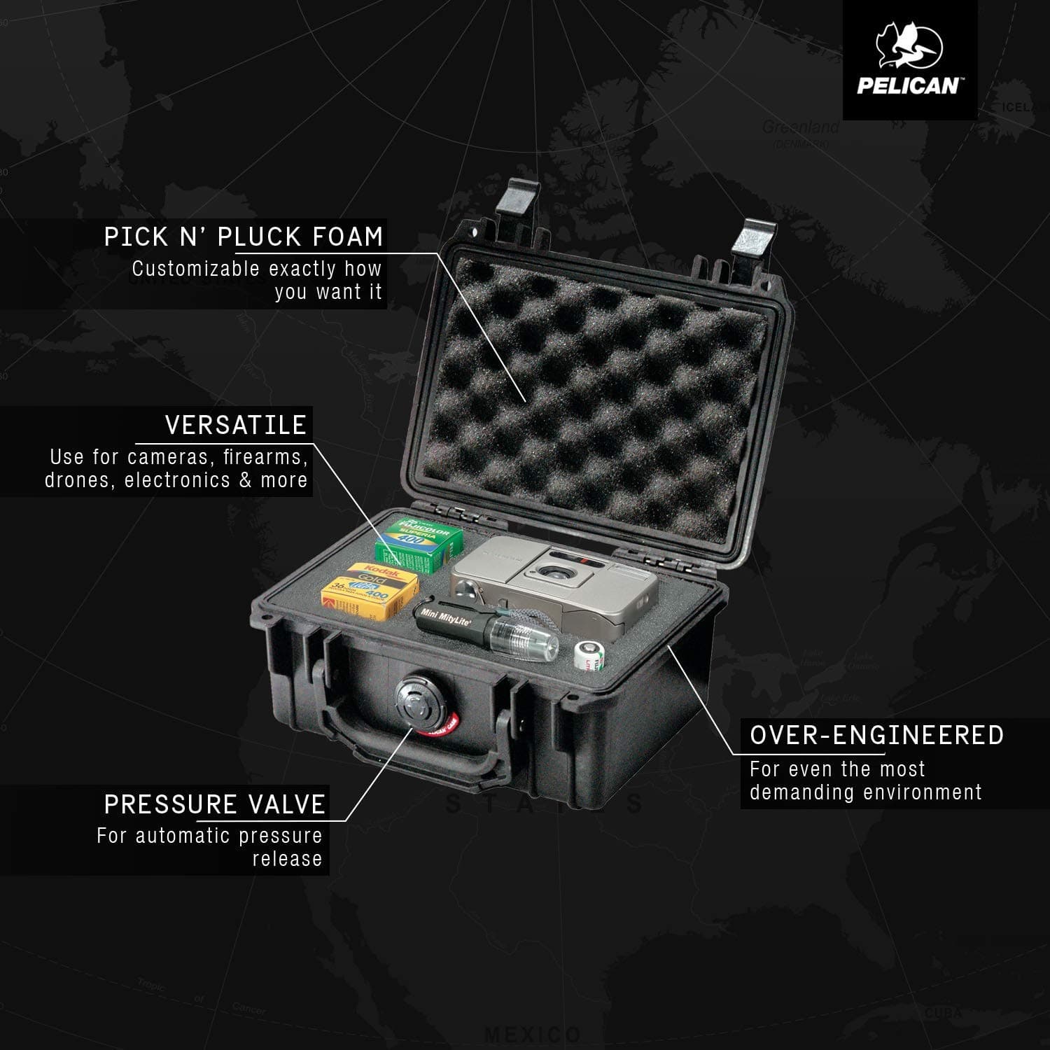 Pelican 1120 Case with Foam (Black), One Size thumbnail 3