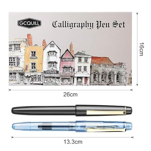 GC QUILL Calligraphy Set Fountain Pens 7 Different Size Nibs and 36 Assorted Ink Cartridges Kit for Calligraphy Lettering - Complete Easy Learning Set for Beginners F736 thumbnail 3