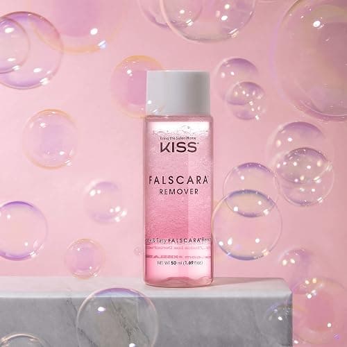 KISS Falscara DIY Eyelash Extension Remover with Natural Rosewater – Gentle Soothing Nourishing Eye Cleanser for Removal of Artificial False Synthetic Eyelashes, Lash Wisps, and Bond & Seal Adhesive thumbnail 5